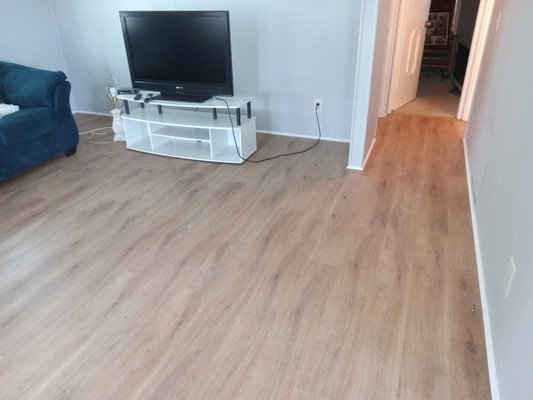 Laminate flooring - Installed new laminate flooring throughout the home to replace old carpet. Laminate flooring - Installed new laminate flooring throughout the home to replace old carpet.