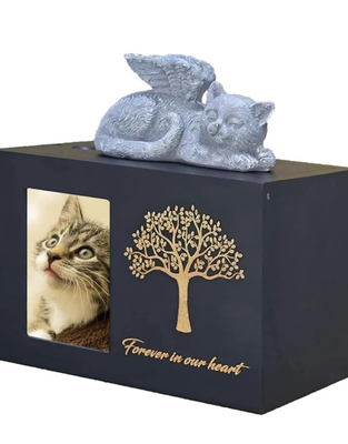 New Upgrade Urn for Cat Parents - Over the Bridge Pet Services is excited to offer a beautiful, upgraded urn designed especially for our feline friends. This elegant urn provides a dignified and stylish way to honor your cat’s memory, blending seamlessly with any home décor. Available 24/7, we’re here to help you find the perfect resting place for your cherished companion. 📞 (405) 625-4140 — Ask about the new upgrade urn any time.