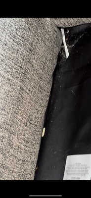 Couch Cleanup During Deep Clean - Unfortunately, this couch was vacuumed around and under but never experienced vacuum itself! We took the cushions off for a vacuum, ensuring to get between each crease! This was included with our Deep Clean Services plan.