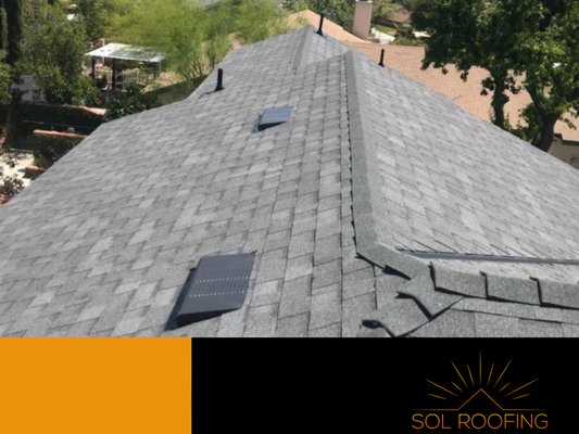 Roof Installation - Mountainside Sample - New roof red deck with installation of Owens Corning Mountainside colour shingles  Roof Installation - Mountainside Sample - New roof red deck with installation of Owens Corning Mountainside colour shingles 
