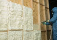 Spray Foam Insulation - Spray foam insulation, or spray polyurethane foam (SPF), is a popular and effective insulation choice known for its ability to create a tight building envelope and improve energy efficiency. It is made by mixing and reacting liquid components that expand rapidly on contact, creating a foam that insulates and seals gaps, forming air, moisture, and vapor barriers.
Key benefits
Superior Insulation: Creates an airtight seal, significantly reducing heat transfer and improving energy efficiency. This can lead to 15-30% lower heating and cooling bills.
High R-value: Offers a high thermal resistance value (R-value), with closed-cell spray foam having a higher R-value (R-6.5-7 per inch) than open-cell (R-3.5 per inch).
Air and Moisture Barrier: Effectively seals gaps and cracks, preventing air and moisture infiltration, which can lead to mold growth and poor air quality.
Long Lifespan: With proper installation, spray foam insulation can last 80-100 years, potentially outlasting the building itself.
Sound Attenuation: Open-cell spray foam, in particular, offers sound-dampening qualities, reducing noise transmission. Spray Foam Insulation - Spray foam insulation, or spray polyurethane foam (SPF), is a popular and effective insulation choice known for its ability to create a tight building envelope and improve energy efficiency. It is made by mixing and reacting liquid components that expand rapidly on contact, creating a foam that insulates and seals gaps, forming air, moisture, and vapor barriers.
Key benefits
Superior Insulation: Creates an airtight seal, significantly reducing heat transfer and improving energy efficiency. This can lead to 15-30% lower heating and cooling bills.
High R-value: Offers a high thermal resistance value (R-value), with closed-cell spray foam having a higher R-value (R-6.5-7 per inch) than open-cell (R-3.5 per inch).
Air and Moisture Barrier: Effectively seals gaps and cracks, preventing air and moisture infiltration, which can lead to mold growth and poor air quality.
Long Lifespan: With proper installation, spray foam insulation can last 80-100 years, potentially outlasting the building itself.
Sound Attenuation: Open-cell spray foam, in particular, offers sound-dampening qualities, reducing noise transmission.