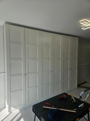 An Ikea closet - The installation of this carriage took less than 4 hours the customer was very satisfied An Ikea closet - The installation of this carriage took less than 4 hours the customer was very satisfied