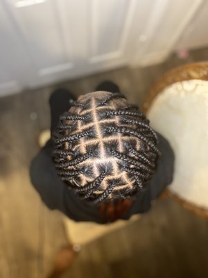 Knotless braids - Neat medium-large knotless Knotless braids - Neat medium-large knotless