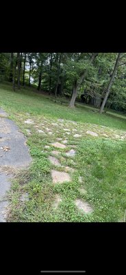 Walkway renewal - Sandstone cleans up beautifully