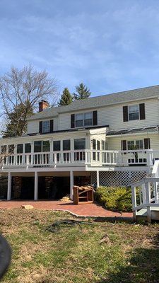 New roof and skylights, Wayne PA - This roof was done during March 2021.  New Owens Corning shingles and skylights installed.