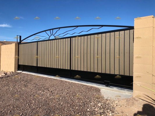 Rolling gates/Sliding gates - ⚙️ Rolling & Sliding Gates by Golden Valley Welding
At Golden Valley Welding, we build custom rolling and sliding gates that combine smooth operation, durability, and curb appeal. Every gate is fully welded and built from heavy-gauge steel — designed to glide effortlessly and last for years under Arizona’s tough conditions.
We offer track and cantilever systems, manual or automatic operation, and a wide range of designs including modern metal panels, horizontal slats, composite inlays, or decorative iron styles. Each installation is measured and fabricated in-house for a perfect fit and flawless performance.
From residential driveways to commercial entries, our rolling gates are built for strength, precision, and security.
🇺🇸 Military Owned & Operated
📍 Serving Phoenix, Gilbert, Queen Creek, San Tan Valley, Paradise Valley & surrounding areas
📞 (602) 888-3592 Rolling gates/Sliding gates - ⚙️ Rolling & Sliding Gates by Golden Valley Welding
At Golden Valley Welding, we build custom rolling and sliding gates that combine smooth operation, durability, and curb appeal. Every gate is fully welded and built from heavy-gauge steel — designed to glide effortlessly and last for years under Arizona’s tough conditions.
We offer track and cantilever systems, manual or automatic operation, and a wide range of designs including modern metal panels, horizontal slats, composite inlays, or decorative iron styles. Each installation is measured and fabricated in-house for a perfect fit and flawless performance.
From residential driveways to commercial entries, our rolling gates are built for strength, precision, and security.
🇺🇸 Military Owned & Operated
📍 Serving Phoenix, Gilbert, Queen Creek, San Tan Valley, Paradise Valley & surrounding areas
📞 (602) 888-3592