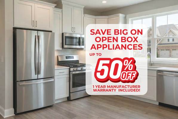 Open Box Appliances in Sacramento | Save Up to 50% - Save big on open box appliances at Blue’s Appliance in West Sacramento. Many of our appliances come directly from manufacturers and can include scratch and dent units, open box models, overstock inventory, or warehouse packaging damage.
Customers can save up to 50% compared to traditional retail prices while still receiving high-quality appliances backed by a 1-year manufacturer warranty.
Blue’s Appliance offers a wide selection of open box refrigerators, ranges, dishwashers, washers, dryers, and more for customers throughout Sacramento and West Sacramento.
If you’re looking for affordable appliances, scratch and dent deals, or open box appliances in Sacramento, Blue’s Appliance provides trusted products, transparent pricing, and professional delivery options. Open Box Appliances in Sacramento | Save Up to 50% - Save big on open box appliances at Blue’s Appliance in West Sacramento. Many of our appliances come directly from manufacturers and can include scratch and dent units, open box models, overstock inventory, or warehouse packaging damage.
Customers can save up to 50% compared to traditional retail prices while still receiving high-quality appliances backed by a 1-year manufacturer warranty.
Blue’s Appliance offers a wide selection of open box refrigerators, ranges, dishwashers, washers, dryers, and more for customers throughout Sacramento and West Sacramento.
If you’re looking for affordable appliances, scratch and dent deals, or open box appliances in Sacramento, Blue’s Appliance provides trusted products, transparent pricing, and professional delivery options.