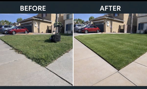 Recurring Lawn Care - Before and after photo of lawn care service.
Enjoy the curb pill of your property to make sure it’s always maintained with our weekly or biweekly service.
Have a beautiful day Recurring Lawn Care - Before and after photo of lawn care service.
Enjoy the curb pill of your property to make sure it’s always maintained with our weekly or biweekly service.
Have a beautiful day