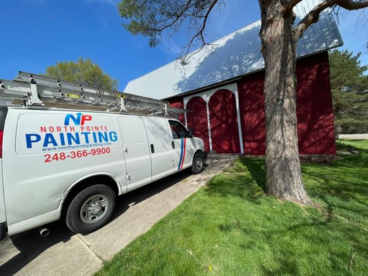 Barn Repainting 2023 - Commerce, MI - North Pointe Painting helped this homeowner turn his old barn from dab to fab! We can paint anything and we can make ANYTHING gorgeous! Life has been breathed back into this barn in Commerce Michigan! Barn Repainting 2023 - Commerce, MI - North Pointe Painting helped this homeowner turn his old barn from dab to fab! We can paint anything and we can make ANYTHING gorgeous! Life has been breathed back into this barn in Commerce Michigan!