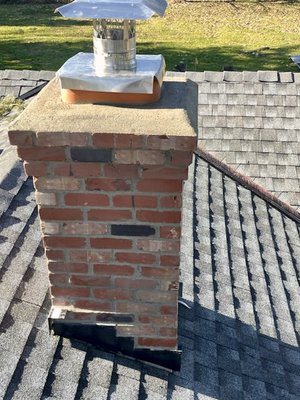 Full Chimney Rebuild - Call today to schedule your chimney/fireplace rebuild or refurbishment!