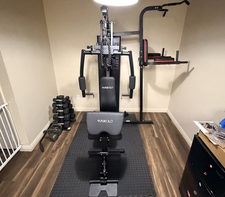 Home gym assembly - All sorts of services are available, from the big jobs to the headaches, let us do the work for you! Here we assembled a home gym, mounted some curtains and realigned a chainlink gate. Home gym assembly - All sorts of services are available, from the big jobs to the headaches, let us do the work for you! Here we assembled a home gym, mounted some curtains and realigned a chainlink gate.