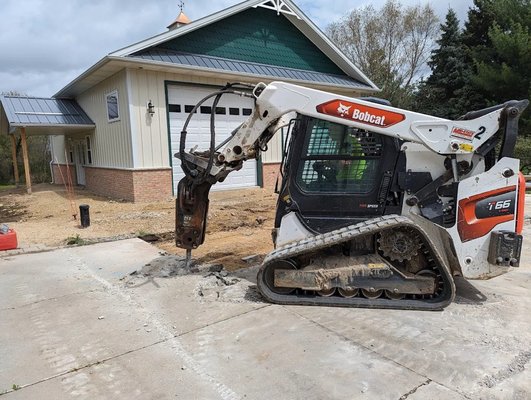 Bobcat Concrete & demolition expert - Recent projects focused on concrete demolition and removal, including driveways, slabs, and heavy debris. Using a Bobcat with jackhammer attachment, each job was completed efficiently with full cleanup and haul-away, leaving sites clean and ready for the next phase. Bobcat Concrete & demolition expert - Recent projects focused on concrete demolition and removal, including driveways, slabs, and heavy debris. Using a Bobcat with jackhammer attachment, each job was completed efficiently with full cleanup and haul-away, leaving sites clean and ready for the next phase.