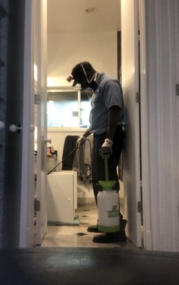Roach extermination - Professional roach service on a residential home Roach extermination - Professional roach service on a residential home