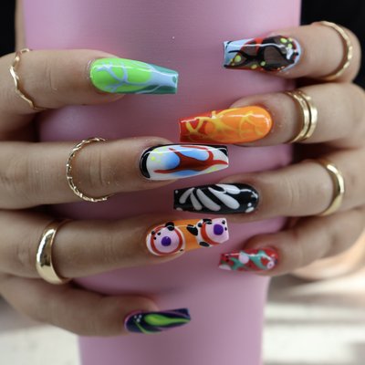 Custom Nail Art | Bold to Minimal - From vibrant hand-painted designs to soft, delicate florals, our nail artists do it all. Every set is custom, every client leaves feeling like royalty. Come see why King Queen Nails & Spa is Phoenix’s go-to for precision nail art in a fresh, clean salon with multiple ventilation systems and zero harsh chemical smell. Walk-ins welcome, kids too! Custom Nail Art | Bold to Minimal - From vibrant hand-painted designs to soft, delicate florals, our nail artists do it all. Every set is custom, every client leaves feeling like royalty. Come see why King Queen Nails & Spa is Phoenix’s go-to for precision nail art in a fresh, clean salon with multiple ventilation systems and zero harsh chemical smell. Walk-ins welcome, kids too!