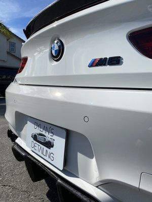 Full Paint Correction and Ceramic Coating on BMW M6 - 95% of vehicles on the road have heavy swirl marks, water spots or other paint imperfections, another fact is that most vehicles are not properly protected from the elements.
In this package we aim to solve both of those problems with properly turning the paint into a mirror and then using a 4 year Ceramic Coating to add the latests and greatest paint protection to your vehicle.
Our process is simple:
1. Clean and prep the vehicle
2. Enhance with paint correction
3. Protect. With the best Ceramic Coating on the market.
Your vehicle will now look like a mirror, have proper protection against the elements, will stay cleaner for longer and now will look brand new for years to come with proper maintenance. Full Paint Correction and Ceramic Coating on BMW M6 - 95% of vehicles on the road have heavy swirl marks, water spots or other paint imperfections, another fact is that most vehicles are not properly protected from the elements.
In this package we aim to solve both of those problems with properly turning the paint into a mirror and then using a 4 year Ceramic Coating to add the latests and greatest paint protection to your vehicle.
Our process is simple:
1. Clean and prep the vehicle
2. Enhance with paint correction
3. Protect. With the best Ceramic Coating on the market.
Your vehicle will now look like a mirror, have proper protection against the elements, will stay cleaner for longer and now will look brand new for years to come with proper maintenance.