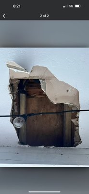 Repair a drywall hole - I put there a new drywall patch, after I putty it and paint. Repair a drywall hole - I put there a new drywall patch, after I putty it and paint.