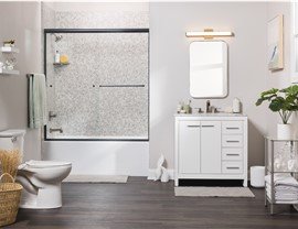 Seattle One-Day Bath Remodelers - Our one-day bath renovation services are one of the things that set Luxury Bath of Seattle apart from the competition. No matter what kind of remodel you want, we'll work hard to eliminate the hassle of a long, inconvenient project.
Here’s how it works:
You schedule an in-home consultation or visit our East Side showroom.
We’ll help you choose from dozens of style and color combinations to design your new tub or shower.
Your features will be custom-fabricated based on detailed measurements of your space.
Once they are ready, a factory-trained installation crew will arrive at your home in the morning with everything needed to complete the project before they leave that afternoon.
You might be wondering whether the convenience of a one-day bath remodel comes at a premium price, and you’ll be happy to learn that our bathroom updates actually cost less than a traditional remodel. Seattle One-Day Bath Remodelers - Our one-day bath renovation services are one of the things that set Luxury Bath of Seattle apart from the competition. No matter what kind of remodel you want, we'll work hard to eliminate the hassle of a long, inconvenient project.
Here’s how it works:
You schedule an in-home consultation or visit our East Side showroom.
We’ll help you choose from dozens of style and color combinations to design your new tub or shower.
Your features will be custom-fabricated based on detailed measurements of your space.
Once they are ready, a factory-trained installation crew will arrive at your home in the morning with everything needed to complete the project before they leave that afternoon.
You might be wondering whether the convenience of a one-day bath remodel comes at a premium price, and you’ll be happy to learn that our bathroom updates actually cost less than a traditional remodel.
