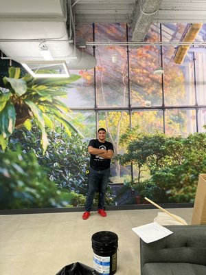 Wallpaper installation - Wallpaper installation vinyl 3D with glue Wallpaper installation - Wallpaper installation vinyl 3D with glue