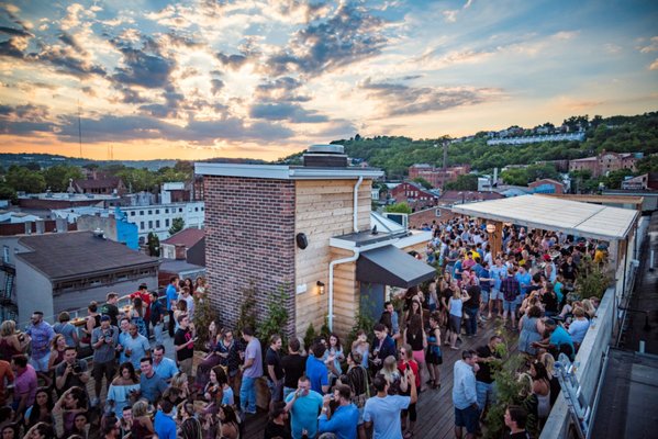 "Best Rooftop Bar in the City" - Sun’s out, suds out! Visit the Rooftop Bar (open spring-fall) at Rhinegeist. Enjoy some of the best skyline views of OTR. We keep our rooftop refreshed with a wide array of beers, ciders and a full bar for cocktails.