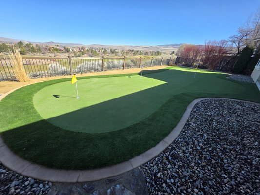 Putty Green Installations - Backyard remodeling. Call for a free estimate at 775-338-8249