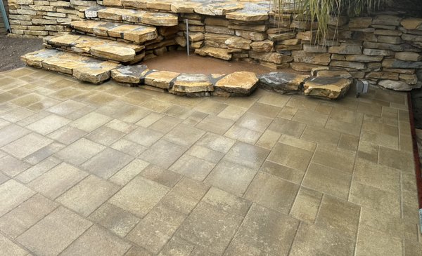 LB Pavers - This was a complete remodel where all existing concrete was replaced with new pavers. LB Pavers - This was a complete remodel where all existing concrete was replaced with new pavers.