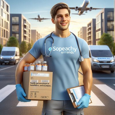 Medical, Hospital & Prescription Deliveries - * Timely and secure transport of medical supplies, hospital documents, and specimens. *
SoPeachy.com/Errands
(909) 547-5848 Medical, Hospital & Prescription Deliveries - * Timely and secure transport of medical supplies, hospital documents, and specimens. *
SoPeachy.com/Errands
(909) 547-5848