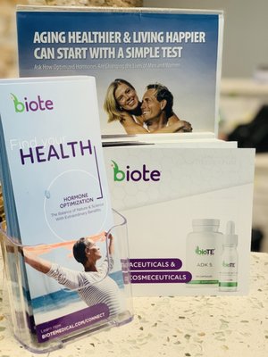 Testosterone for women and men - Patients who have had BioTe HRT have experienced increases in energy, a reduction in hot flashes, a revived sex drive and improved mental focus. Some of the main benefits of BioTE include: Regained energy and decreased fatigue. Improved muscle strength. Callus for your consultation! Testosterone for women and men - Patients who have had BioTe HRT have experienced increases in energy, a reduction in hot flashes, a revived sex drive and improved mental focus. Some of the main benefits of BioTE include: Regained energy and decreased fatigue. Improved muscle strength. Callus for your consultation!