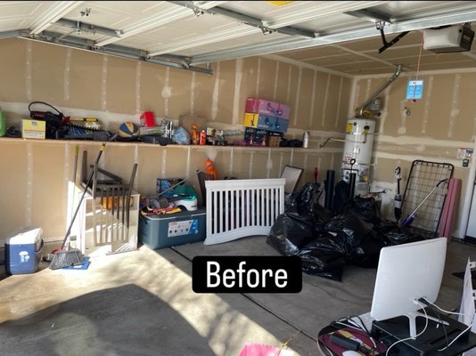 Garage cleanout - This customer needed their garage cleaned out so they could move, and we got them all cleared and cleaned up for an amazing price! Garage cleanout - This customer needed their garage cleaned out so they could move, and we got them all cleared and cleaned up for an amazing price!