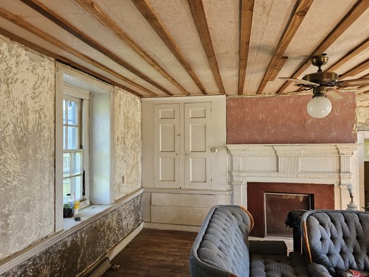 1880s farmhouse new ceilings and refinished plaster walls - 1880s farm house new ceilings plus refinished all old plaster walls and repairs