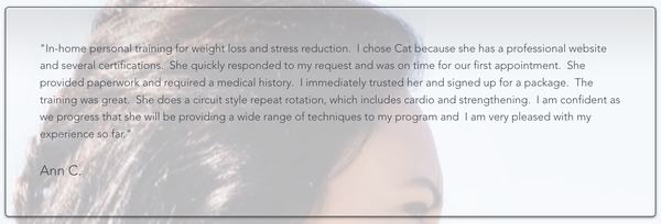 Customer Testimonials - As a qualified Personal Trainer, I can help you lose weight, build muscle, or simply get into better shape. I believe that looking after your body is just about the most important thing you can do for yourself. Let me help you help yourself, and let’s shape up together. Contact me today and see why I love my job so much!
I provide professional, certified fitness programs designed to help you reach and maintain your health and fitness goals. I work with each client to custom design an exercise plan that reflects their short and long-term goals. Check out my offerings and choose whichever one best suits your ambitions and lifestyle. Customer Testimonials - As a qualified Personal Trainer, I can help you lose weight, build muscle, or simply get into better shape. I believe that looking after your body is just about the most important thing you can do for yourself. Let me help you help yourself, and let’s shape up together. Contact me today and see why I love my job so much!
I provide professional, certified fitness programs designed to help you reach and maintain your health and fitness goals. I work with each client to custom design an exercise plan that reflects their short and long-term goals. Check out my offerings and choose whichever one best suits your ambitions and lifestyle.