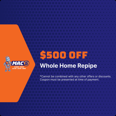 $500 Off whole home repipe - $500 Off whole home repipe $500 Off whole home repipe - $500 Off whole home repipe