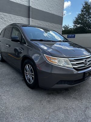 Honda Odyssey - This customer was eager to get her ride nice before a vacation trip. The Basic Hand Wash Package was performed on her car and she was a very satisfied customer. Check out Grey’s Rad Detailing website for more information! Honda Odyssey - This customer was eager to get her ride nice before a vacation trip. The Basic Hand Wash Package was performed on her car and she was a very satisfied customer. Check out Grey’s Rad Detailing website for more information!