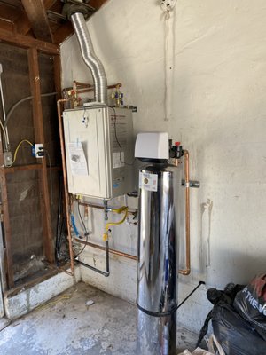 New Water system - New water system throughout house. Replaced old tub with new shower.