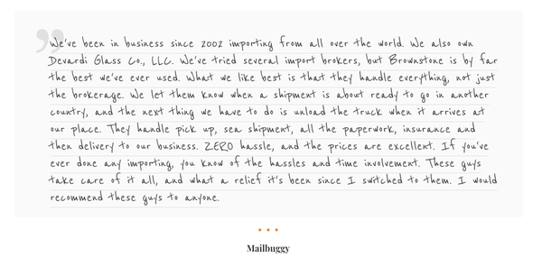 What Our Clients Have To Say - Hear from clients who have trusted us with their shipping needs. What Our Clients Have To Say - Hear from clients who have trusted us with their shipping needs.