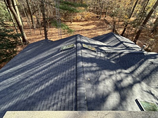 Late November project near Lake Michigan in South Haven. Full roof replacement with new skylights. - The homeowner called us regarding some leaky skylights and leaks around the chimney flashing. With two layers of shingles on the house johnson’s roofing LLC recommended a full tear off with new skylights. The homeowner agreed with our recommendation and couldn’t be happier! Late November project near Lake Michigan in South Haven. Full roof replacement with new skylights. - The homeowner called us regarding some leaky skylights and leaks around the chimney flashing. With two layers of shingles on the house johnson’s roofing LLC recommended a full tear off with new skylights. The homeowner agreed with our recommendation and couldn’t be happier!