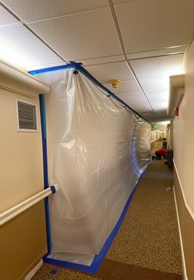 Nursing Home Sprinkler Fail - When a sprinkler system failed on the second floor of this San Diego nursing home, Coastal Damage quickly mobilized to deliver comprehensive emergency mitigation services. Our team immediately stabilized the affected areas, implemented advanced structural drying techniques, and efficiently completed all necessary repairs, all while minimizing disruption to daily operations.

Services Performed:

- Emergency response and site stabilization
- Water extraction and removal
- Advanced structural drying and dehumidification
- Moisture monitoring to prevent secondary damage
- Repair and restoration of affected materials
- Coordination to minimize disruption to facility operations
- Full restoration from initial mitigation to project completion

At Coastal Damage, we pride ourselves on delivering fast, reliable, and turnkey solutions for water damage emergencies from initial response to full restoration and ensuring our clients can return to normal as quickly and safely as possible.