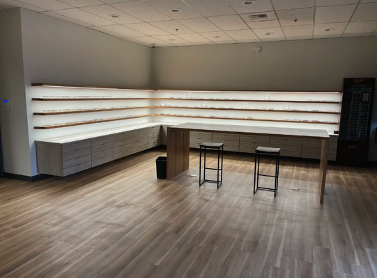 Carpentry TI for commercial Vision space - Clean, pristine, and custom always. We specialize in both commercial and residential services. Take your business or home to the next level with Color & Arches.