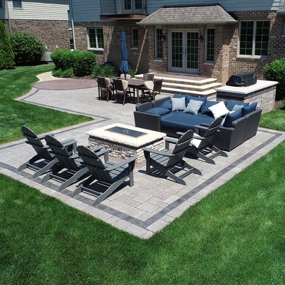 Back Patio Overhaul - We transformed this backyard into a stylish and functional outdoor living area, perfect for relaxation and entertainment. The hardscape project included the installation of a spacious patio, a cozy fire pit area for social gatherings, and the addition of a built-in grill to enhance the outdoor experience.
Key Landscape Project Components:
-Patio
-Fire Pit
-Grill
-Walkway
-& More! Back Patio Overhaul - We transformed this backyard into a stylish and functional outdoor living area, perfect for relaxation and entertainment. The hardscape project included the installation of a spacious patio, a cozy fire pit area for social gatherings, and the addition of a built-in grill to enhance the outdoor experience.
Key Landscape Project Components:
-Patio
-Fire Pit
-Grill
-Walkway
-& More!