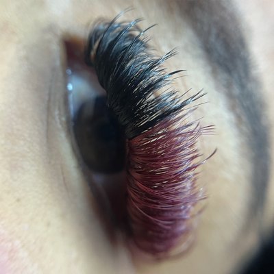 Adding color to your lashes - I have a range of color options along with some glitter lashes & decals to add to any lash set