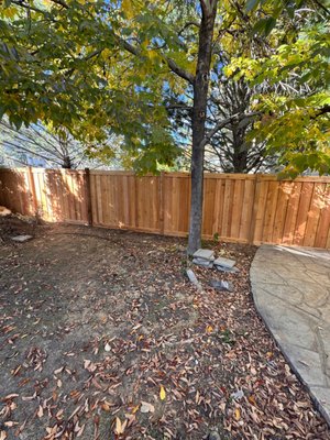 Grant Ranch Board on Board Project - This beautiful Board on Board cedar fence was in stalled in Grant Ranch Colorado