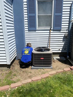 AC Installations - From new installs, to routine maintenance, we do it all! Call us for all of your electrical, heating & cooling needs.
