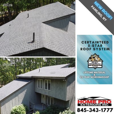 Recent NEW roof recipients! - Roofing our way around the Hudson Valley!

Did you know???
We rank among the TOP 2% of roofers nationally!  Holding the Top Certifications with the 3 leading shingle manufacturers:
Owens Corning Platinum Preferred
GAF Master Elite
CertainTeed 5-STAR ShingleMaster