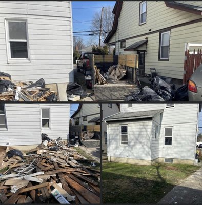 house cleanout - Construction debris