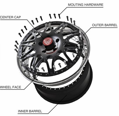Custom wheels - Custom wheels build to order. Starting size 17” to 24” any spec and finish. 

Premium 3 piece forged wheels.