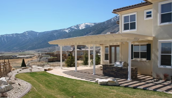Custom Lattice Patio Covers - Our Expertise as Patio Cover Specialists
With over 23 years of experience, our team of patio cover specialists understands the unique challenges of the Nevada climate. We utilize high-quality materials and advanced techniques to create durable and beautiful patio covers that withstand harsh weather conditions. Whether you envision a sleek modern design or a more traditional look, we collaborate closely with you to bring your vision to life.
Exceptional Outdoor Living Solutions
Embrace our outdoor living solutions. From pergolas and awnings to complete patio cover installations, we ensure that your outdoor space becomes an extension of your home, perfect for relaxation and entertainment. Our commitment to quality craftsmanship and customer satisfaction means you can trust us to design a space that meets your needs. Custom Lattice Patio Covers - Our Expertise as Patio Cover Specialists
With over 23 years of experience, our team of patio cover specialists understands the unique challenges of the Nevada climate. We utilize high-quality materials and advanced techniques to create durable and beautiful patio covers that withstand harsh weather conditions. Whether you envision a sleek modern design or a more traditional look, we collaborate closely with you to bring your vision to life.
Exceptional Outdoor Living Solutions
Embrace our outdoor living solutions. From pergolas and awnings to complete patio cover installations, we ensure that your outdoor space becomes an extension of your home, perfect for relaxation and entertainment. Our commitment to quality craftsmanship and customer satisfaction means you can trust us to design a space that meets your needs.