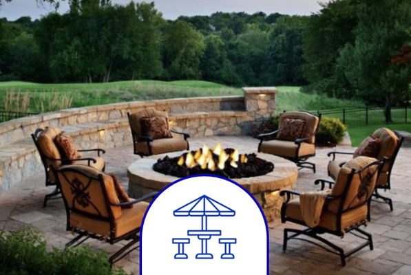 PATIO & FIREPLACE - A stone patio is like an extension of your home.