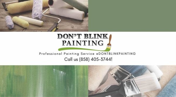 Professional Painting Contractor - Myron Cabrera started Don't Blink Painting in Pacific Beach. 

In 2006, he decided to build a real company that takes the time to listen / hear and really understand what your expectations are. Myron takes videos and photos of each project to ensure and promise all the details will be taken care of. Myron continues to do spectacular painting and contracting jobs across all of San Diego!