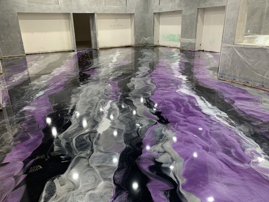 New Cannabis Store - This floor was in bad shape but with the help of leading edge coatings it was turned into a beautiful marble floor. New Cannabis Store - This floor was in bad shape but with the help of leading edge coatings it was turned into a beautiful marble floor.