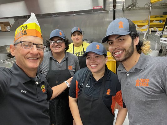 Wonderful Taco Casa Crew! - We pride ourselves on hiring the best employees we can. We are very blessed to have assembled a great Team.
We are always here to help and serve you. We have the fresh food done right because or our people!