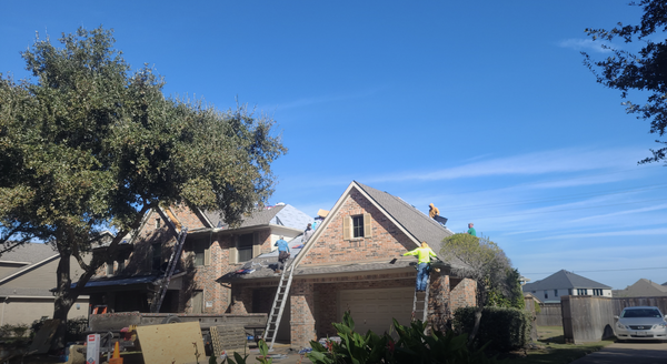 Removing and Replacing Roof in Katy - Colony Roofing and Exteriors, serving the greater Houston, TX area, is your trusted choice for roofing, radiant barrier, windows, siding, exterior paint, and gutter installation. With over 30 years of experience, our expert team, led by owner Steve Furber, provides exceptional service and expertise. We prioritize customer satisfaction, offering convenient appointments and fair assessments. We never upsell unnecessary products and ensure your complete satisfaction. Count on us for top-quality workmanship and warranties that exceed industry standards. Your project isn't finished until you're completely satisfied!
W are removing and replacing another roof in Katy. Removing and Replacing Roof in Katy - Colony Roofing and Exteriors, serving the greater Houston, TX area, is your trusted choice for roofing, radiant barrier, windows, siding, exterior paint, and gutter installation. With over 30 years of experience, our expert team, led by owner Steve Furber, provides exceptional service and expertise. We prioritize customer satisfaction, offering convenient appointments and fair assessments. We never upsell unnecessary products and ensure your complete satisfaction. Count on us for top-quality workmanship and warranties that exceed industry standards. Your project isn't finished until you're completely satisfied!
W are removing and replacing another roof in Katy.